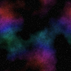 Abstract colorful nebula universe background
