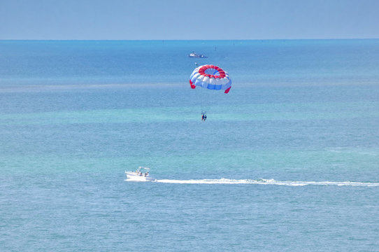 Parasailer in the Air