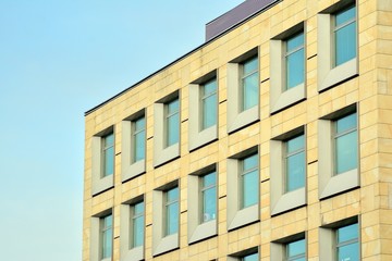 Fragment of new business center building