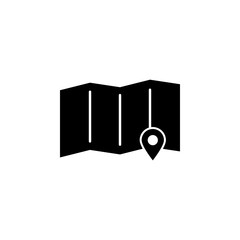 Map location, navigation marker icon. Signs and symbols can be used for web, logo, mobile app, UI, UX