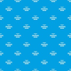 Ironing service pattern vector seamless blue repeat for any use