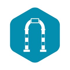 Arch icon in simple style isolated on white background