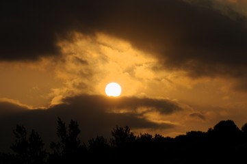 Sunset throught the clouds, Cantabria