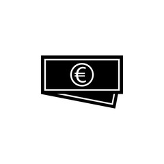Cash euro money icon. Signs and symbols can be used for web, logo, mobile app, UI, UX