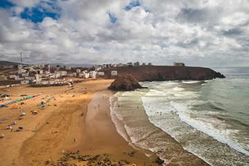 Fototapeta na wymiar Breathtaking view of Atlantic Ocean coast in summer, Morocco