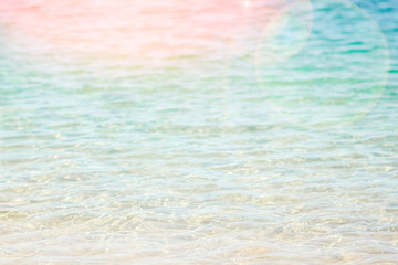 Beautiful seashore vacation on nature landscape background