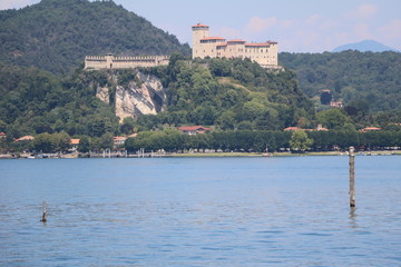 Rocca di Angera in Angera at Lake Maggiore, Italy