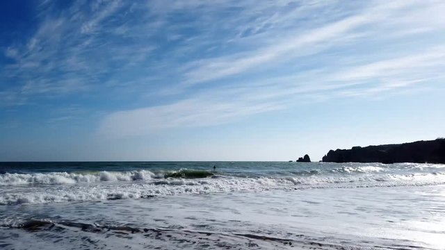 Praia Dona Ana. Lagos. Portugal - motion lapse