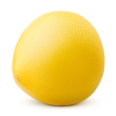 yellow pomelo, isolated on white background, clipping path, full depth of field