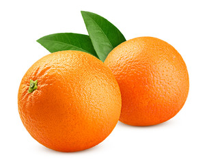orange isolated on white background, clipping path, full depth of field