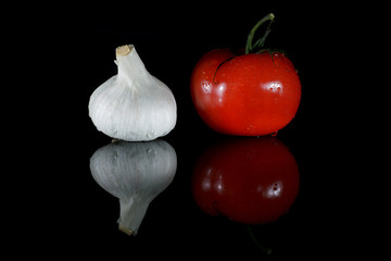 Tomate Knoblauch