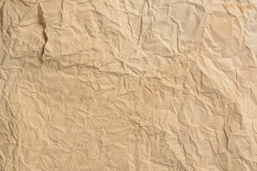 Old crumpled paper background and the texture.