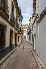 Typical street of the old town of Cordoba, Spain - 251082216