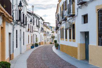 Typical street of the old town of Cordoba, Spain - 251082250