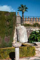 Detail of a fountain inside the Alcazar of the city of Córdoba, Spain - 251082258