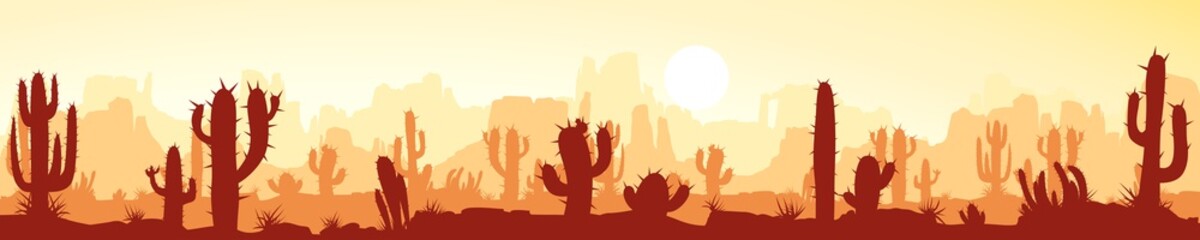 wide image of desert landscape © ifh85