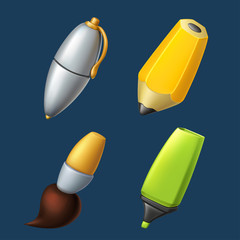 writing and drawing tools set