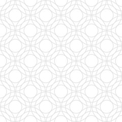 Beige round seamless pattern. Circles, rings. Vector illustration.