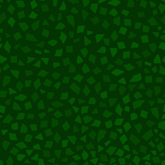 Abstract seamless pattern of small pieces of paper or splinters of ceramics of different sizes in green colors