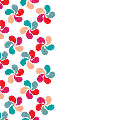 Floral background. Natural ornament. Invitation card. Leaflet with empty space for text. 