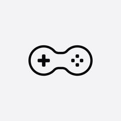 game console icon. video gaming joystick. vector