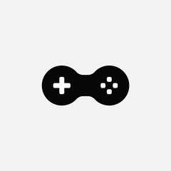game console icon. video gaming joystick. vector