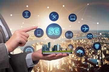 5g concept of internet connection technology