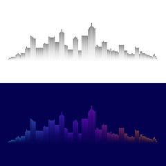 City Modern Abstract Halftone Dots Background