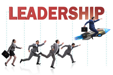 Leadership concept with various business people