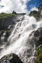 A waterfall on the Transfagarasan Romania