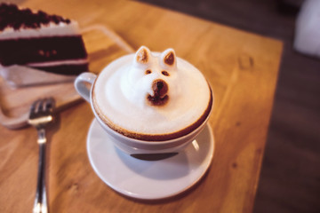 The process of making coffee in the cozy shop