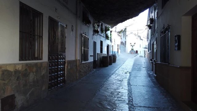 Setenil De Las Bodegas. Andalucia. Spain - 4k footage