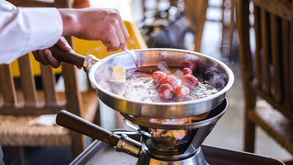 Postre de fresas