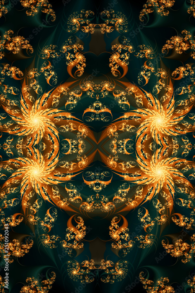 Canvas Prints abstract artistic 3d computer generated illustration of a glowing energetic smooth fiery artwork bac