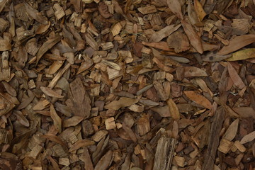 mulch wooden background