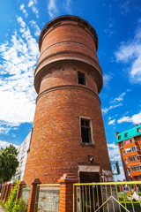 Old water tower. Berdsk, Western Siberia