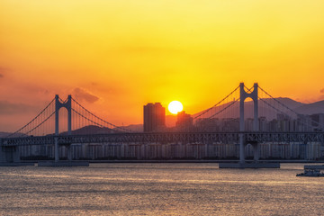 Fototapeta premium Busan Gwangandaegyo Bridge