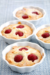 Almond raspberry financiers