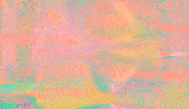 Template of a vector background with holographic neon colors with screen glitch VHS effect.  TV signal fail. Hipster style.