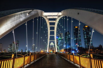 Naklejka premium Taehwa river Bridge
