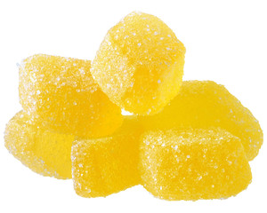 Heap of yellow candy