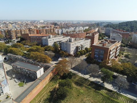 Gava. City of Barcelona. Spain. Aerial view  by Drone