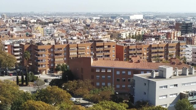 Gava. City of Barcelona. Spain. Aerial view  by Drone