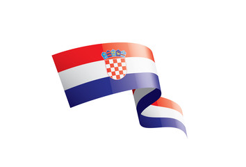 Croatia flag, vector illustration on a white background