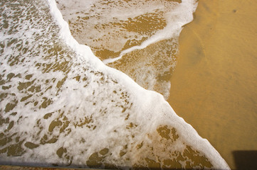 moving wave and sand background - Image