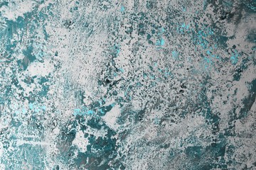 light blue very much shabby table stucco texture - fantastic abstract photo background