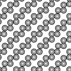 Seamless vector background. Black and white texture. Graphic modern pattern.