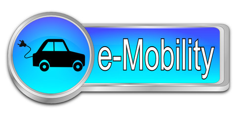 e-Mobility Button - 3D illustration