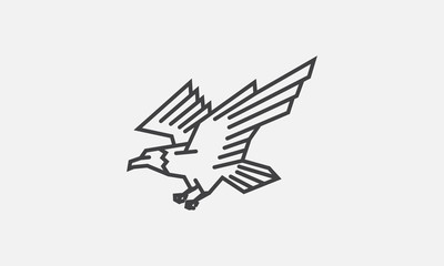 eagle logo, eagle icon, eagle head, vector, flying eagle