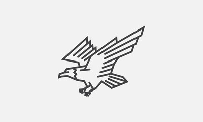 Fototapeta premium eagle logo, eagle icon, eagle head, vector, flying eagle